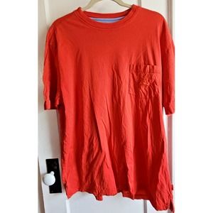 Tommy Bahamas men short sleeve Tshirt  made‎ in Peru 100% Pima cotton RED Sz L